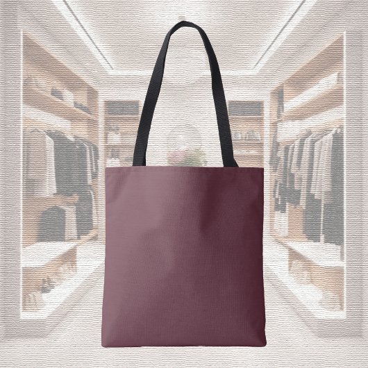 Trendkleur - Donkerrode Canvas tas