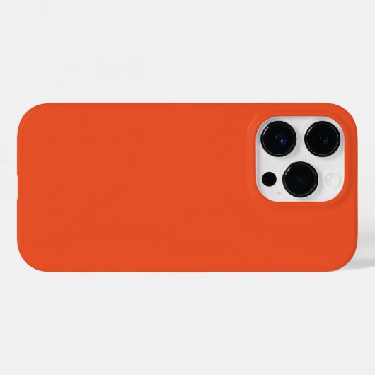 Trendkleur - Flame Red Case-Mate iPhone Case (Achterkant (horizontaal))