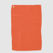 Trendkleur - Flame Red Golf Handdoek (Voorkant)