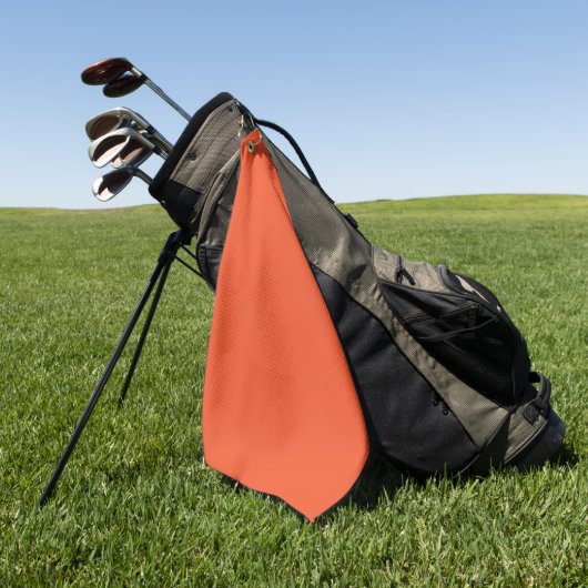 Trendkleur - Flame Red Golf Handdoek (Groen)