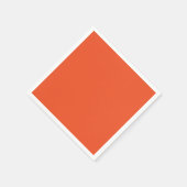 Trendkleur - Flame Red Paper servetten (Hoek)