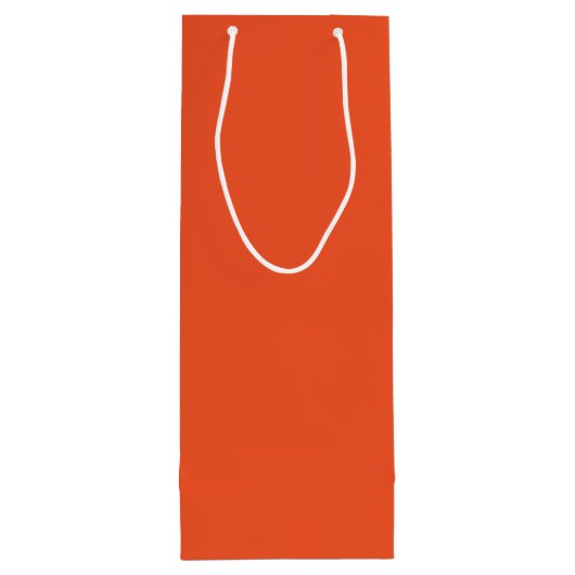 Trendkleur - Flame Red Wine Gift Bag Wijn Cadeautas (Achterkant)