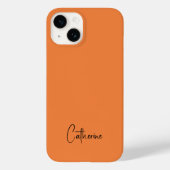 Trendkleur Fresh Tangerine Minimalist Case-Mate iPhone Case (Achterkant)
