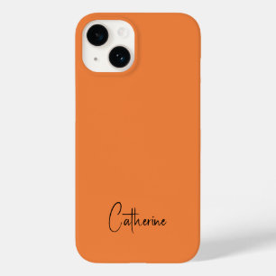 Trendkleur Fresh Tangerine Minimalist Case-Mate iPhone 14 Hoesje
