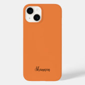 Trendkleur Fresh Tangerine Minimalist Case-Mate iPhone Case (Achterkant)