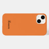 Trendkleur Fresh Tangerine Minimalist Case-Mate iPhone Case (Achterkant (horizontaal))