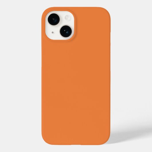 Trendkleur Fresh Tangerine Minimalist Case-Mate iPhone Case (Achterkant)