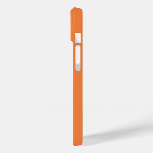 Trendkleur Fris Tangerine Minimalistisch Monogram Case-Mate iPhone Case (Achterkant / Links)
