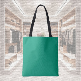 Trendkleur - Jade Green Canvas tas