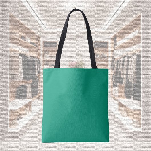 Trendkleur - Jade Green Canvas tas