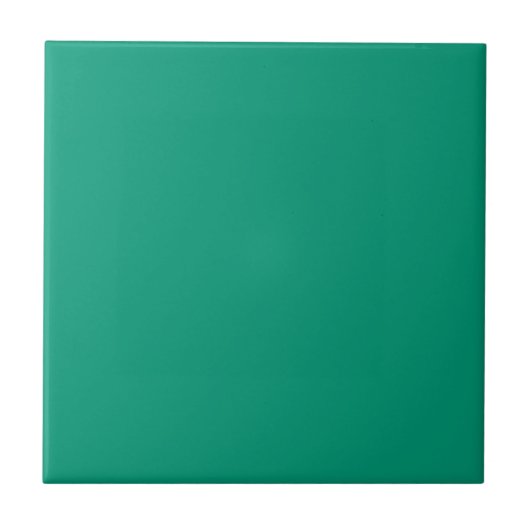 Trendkleur - Jade Green Decoratieve Keramische Teg Tegeltje (Voorkant)