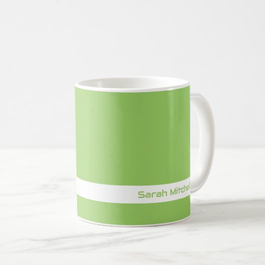 Trendkleur - Kiwi Green Name Mok (Voorkant rechts)