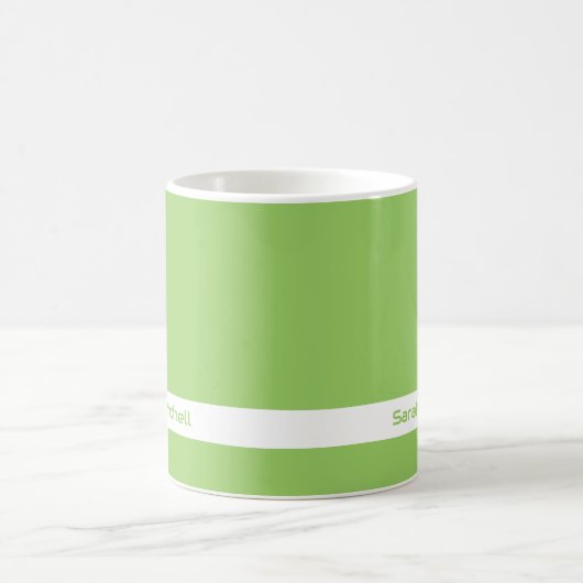 Trendkleur - Kiwi Green Name Mok (Center)