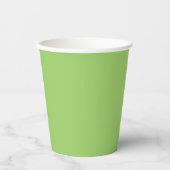 Trendkleur - Kiwi Green Paper Cups Papieren Bekers (Voorkant)