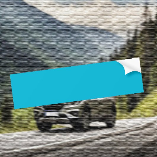 Trendkleur - levendige cyaan Bumpersticker