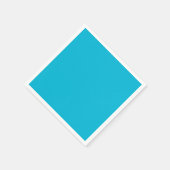 Trendkleur - levendige cyaan papieren servetten (Hoek)