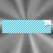 Trendkleur - levendige cyaan strepen Bumpersticker