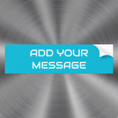 Trendkleur Levendige cyaan vetgedrukte tekst Bumpe Bumpersticker