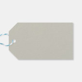 Trendkleur Licht Zilver Grijs Minimalist Cadeaulabel (Achterkant Horizontaal)