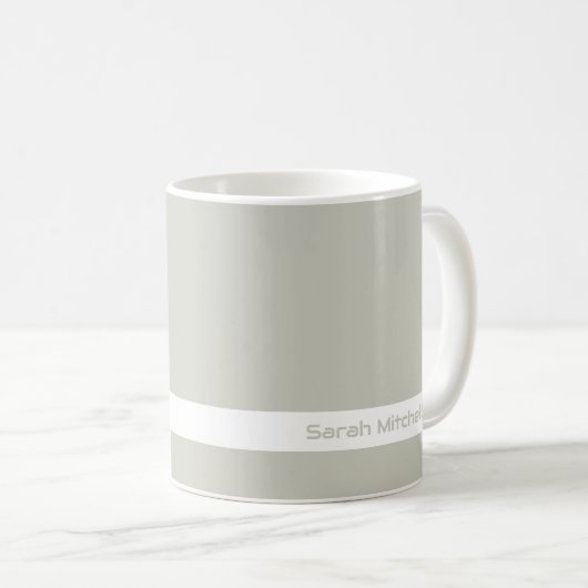 Trendkleur - Lichtzilvergrijs Naam Mok (Voorkant rechts)