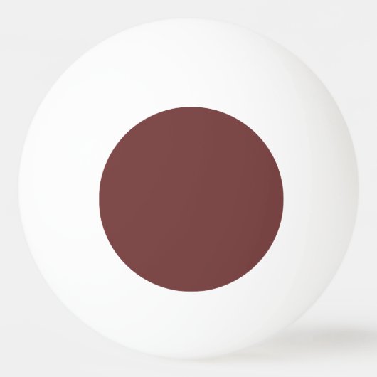 Trendkleur - Mahonie Bruin Ping Pong Ball (Achterkant)