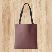 Trendkleur - Mahonie bruine Canvas tas