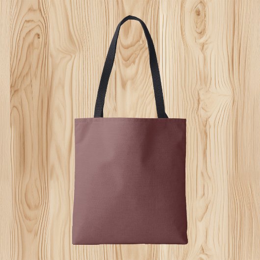 Trendkleur - Mahonie bruine Canvas tas