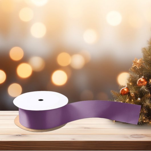 Trendkleur Medium Paarse Satijnen Lint