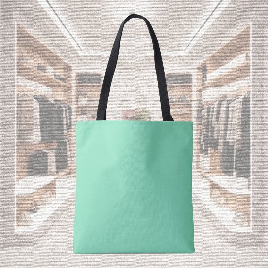 Trendkleur - Minty Green Canvas tas