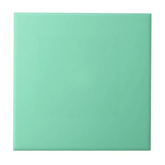Trendkleur - Minty Green Decoratieve Keramische Te Tegeltje (Voorkant)