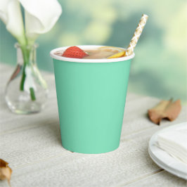 Trendkleur - Minty Green Paper Cups Papieren Bekers