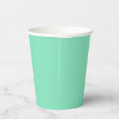 Trendkleur - Minty Green Paper Cups Papieren Bekers (Rechts)
