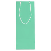 Trendkleur - Minty Green Wine Gift Bag Wijn Cadeautas (Achterkant)