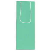 Trendkleur - Minty Green Wine Gift Bag Wijn Cadeautas (Voorkant)