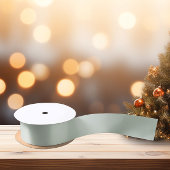 Trendkleur Muted Green-Grey Satijnen Lint