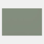 Trendkleur Muted Greenish Grey Inpakpapier Vel (Voorkant 2)