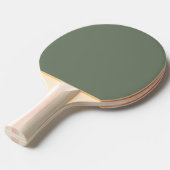 Trendkleur Muted Greenish Grey Tafeltennisbatje (Voorkant Gekanteld)