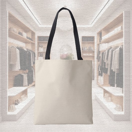Trendkleur - Natuurlijke beige Canvas tas