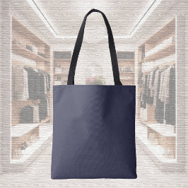 Trendkleur - Navy Blue Canvas tas