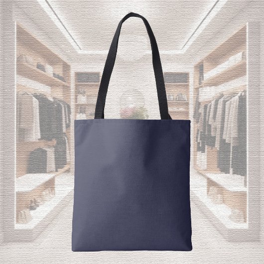 Trendkleur - Navy Blue Canvas tas