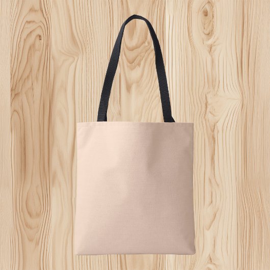 Trendkleur - Perzik Blush Canvas tas