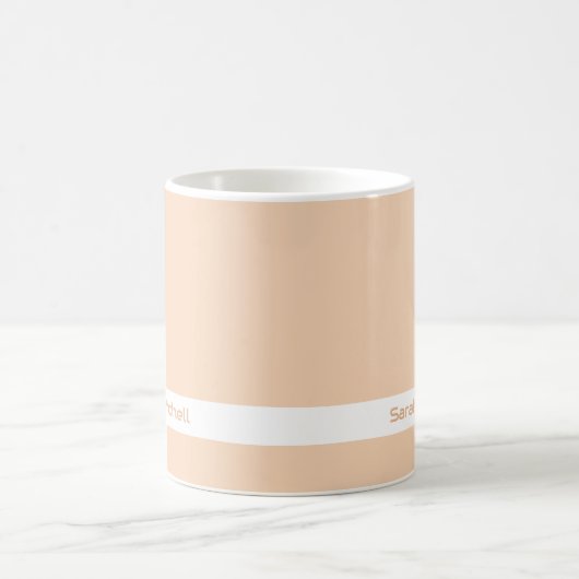 Trendkleur - Perzik Blush Naam Mok (Center)