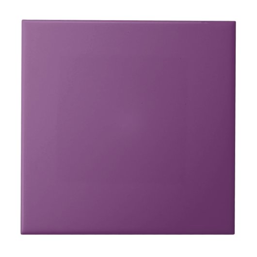 Trendkleur - Plum Paarse decoratieve keramische Te Tegeltje (Voorkant)