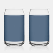 Trendkleur Serious Blauw Minimalistisch blikglas Blikvorm Glas (Rechts)