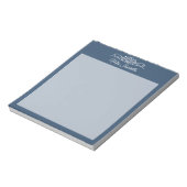 Trendkleur Serious Blue Classic Notitieblok (Linkerzijde)