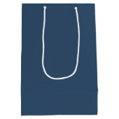Trendkleur - Serious Blue Custom Medium Gift Bag Medium Cadeauzakje (Achterkant)