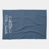 Trendkleur Serious Blue keukenhanddoek (Horizontaal)