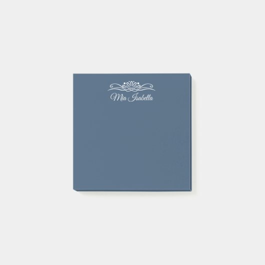 Trendkleur - Serious Blue Naam Post-it® Notes (Voorkant)