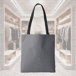 Trendkleur - Slate Grey Canvas tas