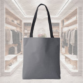 Trendkleur - Slate Grey Canvas tas